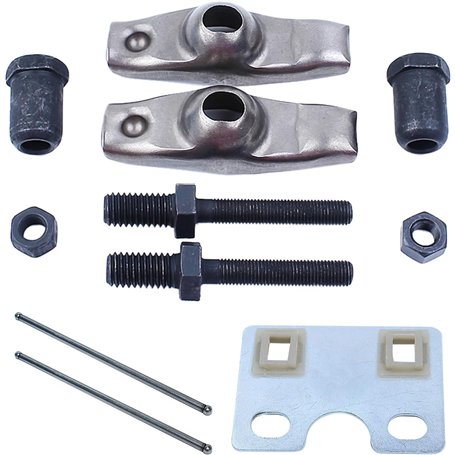 Accessoires d'outils Kit de culbuteur de plaque de guidage de tige de poussée de soupape compatible avec Honda GX340 GX390 moteu
