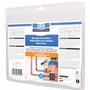 GEB Bouclier Thermique réutilisable 1 pièce Pliable 20 x 27 cm réfractaire à la Flamme et protège Les Supports de la Chaleur émi