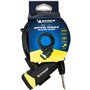 Michelin 800116 Antivol Spirale Ø10x1,80m+Support Unisex-Adult, Noir, Longueur: 1,80m