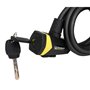 Michelin 800116 Antivol Spirale Ø10x1,80m+Support Unisex-Adult, Noir, Longueur: 1,80m