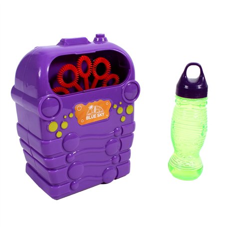 BLUE SKY - Machine À Bulles - Bulles de Savon - 049018 - Violet - Plastique - Jouet Enfant - Jeu de Plein air - 17 cm x 12 cm -