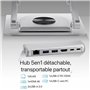 Support pour Ordinateur Portable T'NB iClick Métal Moderne Rotation à 360°