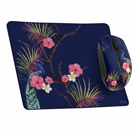 Souris et Tapis de Souris Gaming T'NB TROPIC Bleu foncé