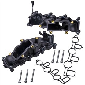 2 Couvercles Soupape Culasse Collecteur Tubulure Admission Air Côté Gauche ET Droit compatible pour A4 A6 A8 Q7 TOUAREG 2.7 & 3.