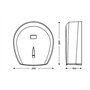 Distributeur Bobine Hygiénique Jumbo 400 Blanc - JVD
