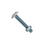 Boulon poelier - acier zingué - 6 x 40 mm - lot de 12