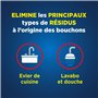 Ouragan Déboucheur Epais Parfumé Fraîcheur Eucalyptus 15 minutes 1 L