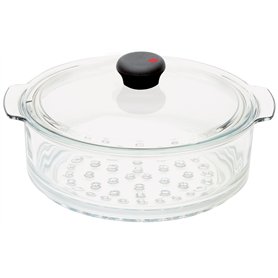 CRISTEL CWTECVV24 Cuit-Vapeur Verre Cocinelle 24cm