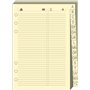 Quo Vadis - Accessoires de TIMER - Recharge REPERTOIRE TEL pour TIMER 21 - Papier ivoire Clairefontaine - Format 15x21cm