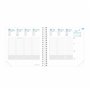 Quo Vadis - Collection : Time & Life Medium Avec Elastique - Agenda Civil - Semainier - Format : 16x16cm - Coloris : Cuivre - An