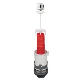 Wirquin 10723590 Mécanisme chasse d'eau wc simple chasse avec bouton poussoir à tirette MX