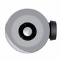 Wirquin 30723743 Bonde de douche Tourbillon à sortie horizontale pour receveurs ø90 avec dôme en ABS, chromé, Gris