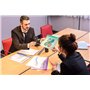 Djois made by Tarifold 12 Enveloppes Porte-documents Plastique Fermeture Scratch Format A4-6 couleurs x2 (Bleu, Violet, Vert, Ja
