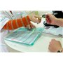 Djois made by Tarifold 12 Enveloppes Porte-documents Plastique Fermeture Scratch Format A4-6 couleurs x2 (Bleu, Violet, Vert, Ja