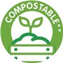 SPONTEX - Carréponge - 4 éponges Plates résistantes et Flexibles - Protection Anti-bactéries