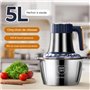 5L Coupe-légumes multifonction en acier inoxydable Avec 6 lames et patins