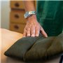 Coussin Emplâtre Chauffant La Lombaire en graines de lin - Bouillotte velours pour micro-ondes - Compresse chaud/froid - Soulage