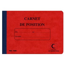 ELVE - 1440 - Carnet de position 11 x 15