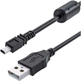 Dragon Trading Câble USB de 1 m pour appareil photo numérique - Chargeur de batterie et transfert de données - Compatible avec O