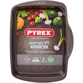 Plat a four - PYREX - 1452053 - Rectangulaire - En acier - 35 x 27 cm
