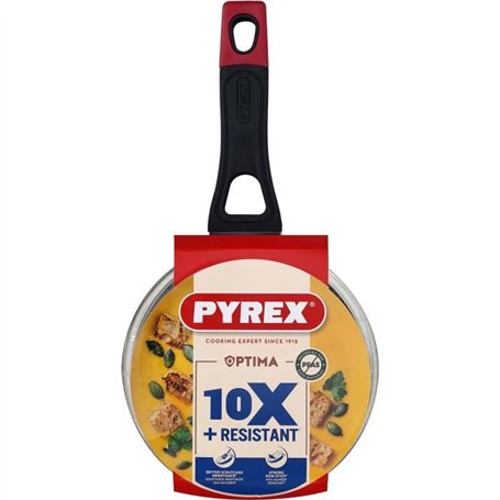 Casserole + couvercle - PYREX - 1455030 - Antiadhésif - 16 cm - Sans PFAS