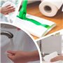 Eurotel Essuie-tout Bambou Lavable - 20 Feuilles 28x29 cm Ultra Absorbantes et Réutilisables - Multi-usage - Antibactérien - Rés
