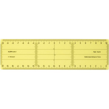 ALEPH Régle Equerre Plastique Grand Modèle - 20 cm