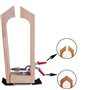 Fafeicy Outil de Serrage en Bois pour Bricolage Couture, Clip de Retenue en Cuir de Hêtre, Outil de Serrage en Bois pour Bricola