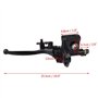 Pompe de Frein Avant Gauche 7/8" 22mm Moto en Alliage D'aluminium Frein Principal Maître-Cylindre pour Quad