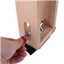 Taidda de Fin d'année Outil de Serrage en Cuir, Clip de retenue en Bois 3.07 * 2.24 * 8.39 Pouces Accessoires de Couture pour Br