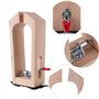 Taidda de Fin d'année Outil de Serrage en Cuir, Clip de retenue en Bois 3.07 * 2.24 * 8.39 Pouces Accessoires de Couture pour Br