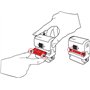 Tampon Trodat X-print 4912 4.0 encrage automatique rechargeable, texte PAYÉ, encre de couleur rouge, format de l’impression 47 x