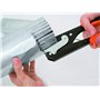EDMA - Maxi-Ret - Pince à Gaufrer Démultipliée - 5 Lames - Spécial Inox - Diminution Diamètre par Pressions - Idéal pour Couvreu