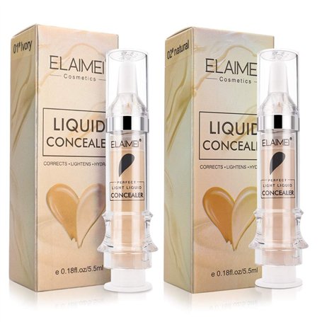 2 Packs Waterproof Full Coverage Concealer