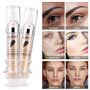 2 Packs Waterproof Full Coverage Concealer, Smooth Matte Flawless Creamy Liquid Foundation Corrector Makeup Kit for Face Eye Dar