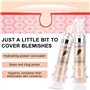 2 Packs Waterproof Full Coverage Concealer, Smooth Matte Flawless Creamy Liquid Foundation Corrector Makeup Kit for Face Eye Dar