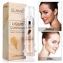 2 Packs Waterproof Full Coverage Concealer, Smooth Matte Flawless Creamy Liquid Foundation Corrector Makeup Kit for Face Eye Dar