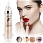 2 Packs Waterproof Full Coverage Concealer, Smooth Matte Flawless Creamy Liquid Foundation Corrector Makeup Kit for Face Eye Dar