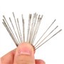 20 PCS 1mm Diamant Enduit Lapidaire Forets Peu Bits Aiguille Pour Bijoux Agate, Diamant Enduit Lapidaire Foret