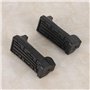 pour cale pied avant ybr 125 2012 Yctze Repose-pieds de moto, 1 paire de repose-pieds en caoutchouc pour repose-pied avant pour 