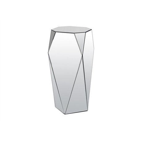 Vente-unique Pascal MORABITO - Table d'appoint en MDF et Miroir - Coloris : Argent - SIGRID de Pascal MORABITO