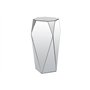 Vente-unique Pascal MORABITO - Table d'appoint en MDF et Miroir - Coloris : Argent - SIGRID de Pascal MORABITO