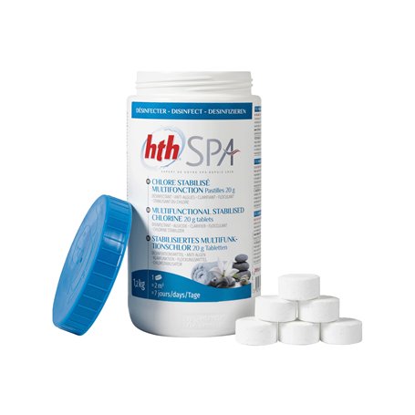 HTH Spa - Chlore stabilisé Multifonction Pastilles 1