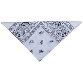 P'TIT Clown - 19114 - Bandana Blanc - Foulard Carré - Fichu Foulard Cheveux - Homme