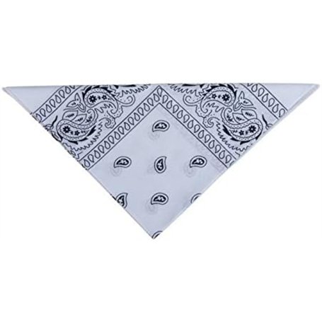 P'TIT Clown - 19114 - Bandana Blanc - Foulard Carré - Fichu Foulard Cheveux - Homme