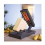 Livoo - DOC231 Appareil à Raclette Traditionnel | Pour Quart de Meule | Socle Fromage Coulissant & Pivotant | 400 Watts