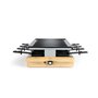 Livoo - Appareil à raclette 8 personnes DOC257 – 1200W, plateau amovible, 38 * 23 cm, thermostat ajustable