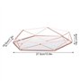 MAGT Plateau Miroir Plateau Miroir Plateau Rangement Bijoux Plateau Rangement Plateau de Rangement de Bijoux, Forme hexagonale M