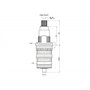 mitigeur thermostatique. CA43-045=32 dents