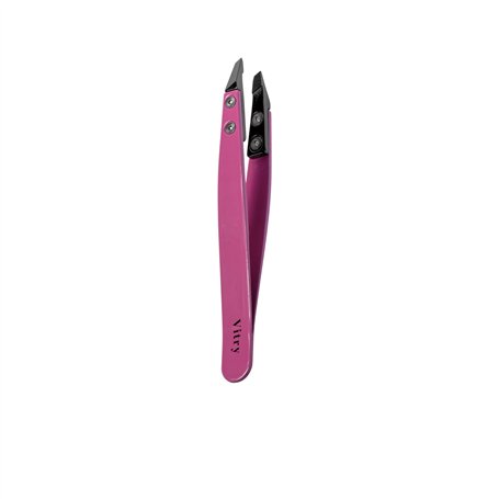 Vitry Pince à épiler couleur mors biais céramique rose